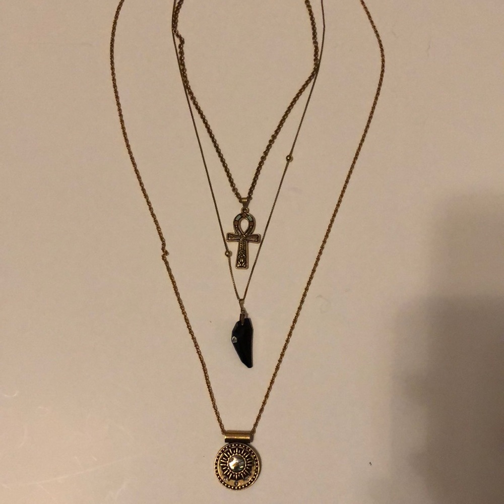Alex and Ani 3 Piece Necklace set
